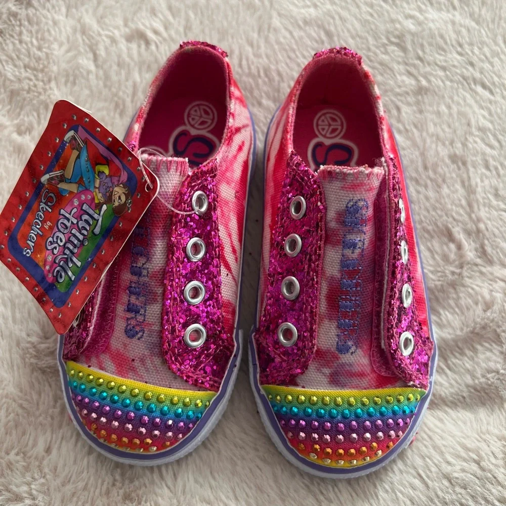 Brand new girls size 5 Twinkle toes from Skechers - Picture 1 of 7